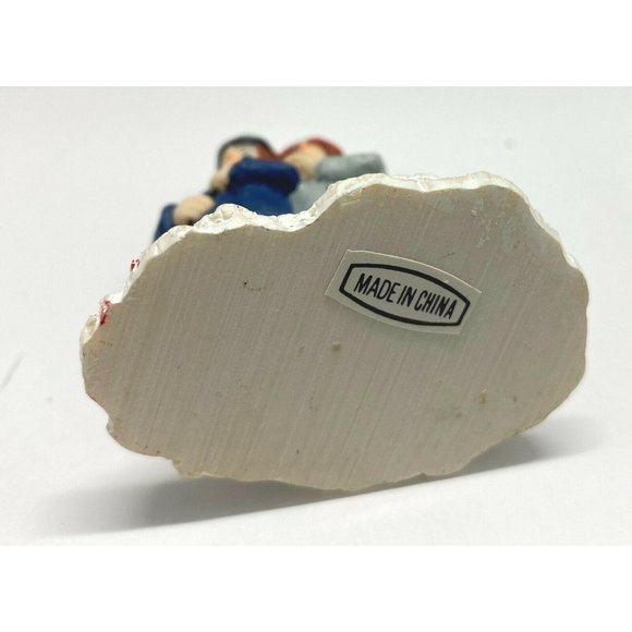 Vintage Christmas Village Date Night Stroll Couple Hand Painted - Picture 6 of 7